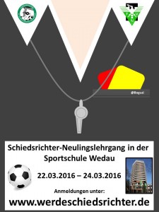 Werde Schiedsrichter Plakat 2016